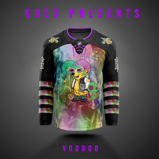 Custom Old Gold Purple-Black Hockey Jersey Discount