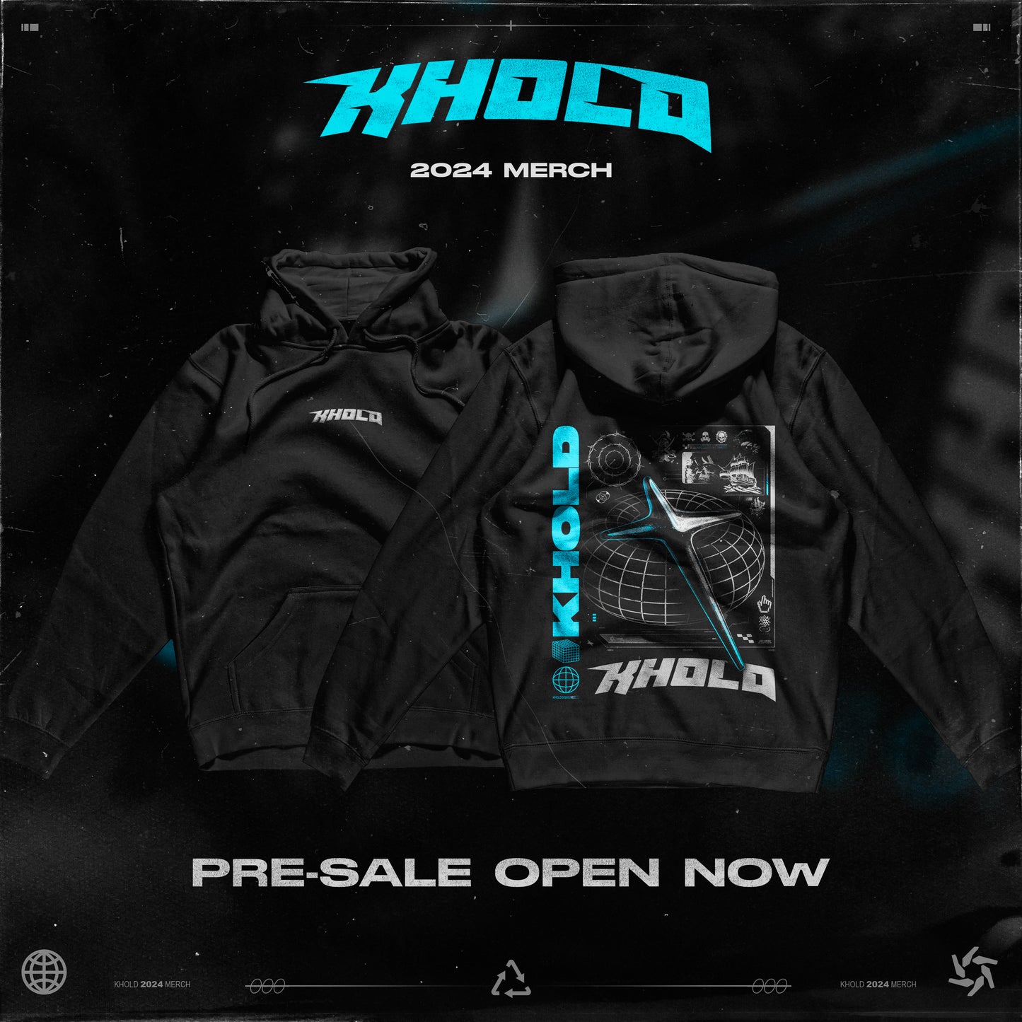 KHOLD OFFICIAL HOODIE w/ oversized hood