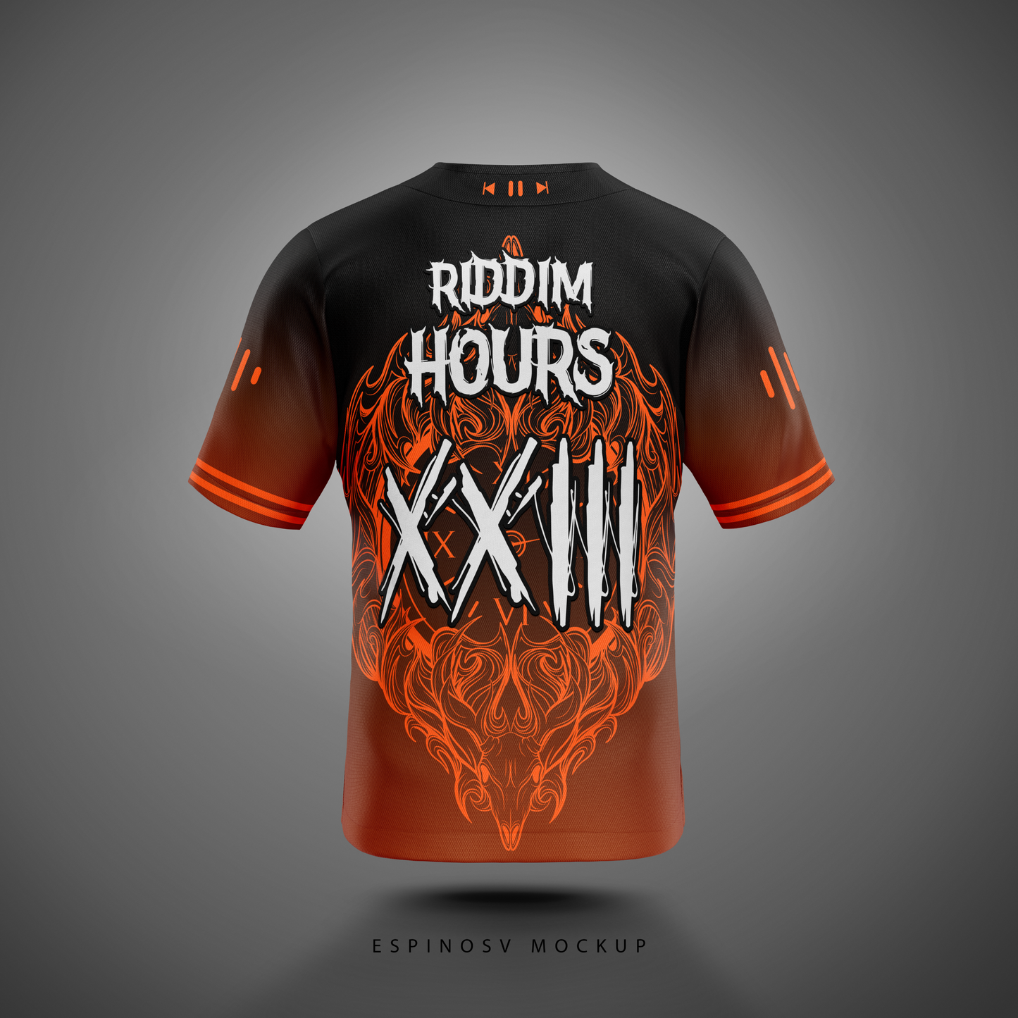 Real Riddim Hours Baseball Jersey (Orange)