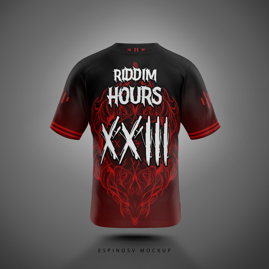 Real Riddim Hours Baseball Jersey (Red)